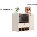 Ver imagem 2 de Armario para Cozinha Suspenso Edipo Cor Of White / Nature - Comprar Moveis em Casa