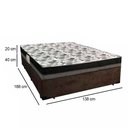 Ver imagem 4 de Cama Box Casal Suede + Colchão Ortobom Iso Dupla Face 60x138x188 Marrom
