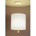 Ver imagem 4 de Luminária Pendente Com Cristal Cúpula Branco 25x25 1E27