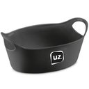 Ver imagem 1 de Kit 12 Cestos para Servir Porções Batata Frita Preto 21x9cm Restaurante Bar Lancheria Uz