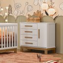 Ver imagem 7 de Quarto para Bebê Completo com Roupeiro Cômoda e Berço Encanto Slim