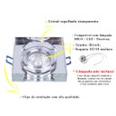 Ver imagem 4 de 9 Spot Cristal Espelhado Embutido Quadrado Mr16 Gu10 Ac593