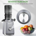Ver imagem 6 de Espremedor Amzchef Cold Press com Chute de 4", 250w e Filtros Duplos (prata)