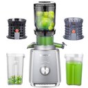 Ver imagem 1 de Espremedor Amzchef Cold Press com Chute de 4", 250w e Filtros Duplos (prata)