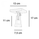 Ver imagem 2 de Spot Sobrepor Direcionável 2711 com 1 Lâmpada Canopla Quadrada Emalustres
