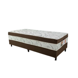 Cama Box Solteiro Rubi Marrom Conjugado 7cm de Espuma Macia e Confortável Semi Ortopédica 55x88x188c - 4 Cama Box Solteiro Rubi Marrom Conjugado 7cm de Espuma Macia e Confortável Semi Ortopédica 55x88x188c - 4