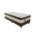 Ver imagem 3 de Cama Box Solteiro Rubi Marrom Conjugado 7cm de Espuma Macia e Confortável Semi Ortopédica 55x88x188c