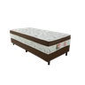 Cama Box Solteiro Rubi Marrom Conjugado 7cm de Espuma Macia e Confortável Semi Ortopédica 55x88x188c - 3