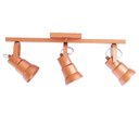 Ver imagem 1 de Spot Sobrepor Direcionável 2713 Trilho com 3 Lâmpadas Canopla Quadrada Emalustres
