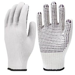 Luva Tricotada Pigmentada| Kit 12 Pares Epi Branco Tamanho 9 - 1
