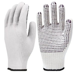 Luva Tricotada Pigmentada| Kit 12 Pares Epi Branco Tamanho 9
