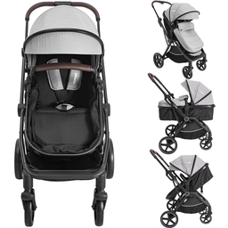 Carrinho de Bebe Moises com Bebe Conforto Kiddo Nomad Grafite - 2