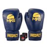 Kit Luva Boxe Muay Thai New Prospect Mks Combat Blue Yellow com Bandagem Preta 16 Oz - 1