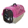Caixa de Transporte para Cães e Gatos Panther N°3 Plast Pet Caixa de Transporte Panther Air Nº3 Rosa - 1