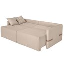 Ver imagem 6 de Sofá Cama Retrátil 180cm Essence D05 Linho Bege/camel - Mpozenato
