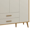 Ver imagem 4 de Guarda-Roupa Retrô 4 Portas Isis MóveisAqui