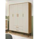 Ver imagem 2 de Guarda-Roupa Retrô 4 Portas Isis MóveisAqui