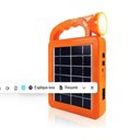 Ver imagem 6 de Kit Lanterna Led Solar com Lampada Recarregavel Usb Power Bank 500ma Iluminacao de Emergencia para C