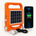 Ver imagem 1 de Kit Lanterna Led Solar com Lampada Recarregavel Usb Power Bank 500ma Iluminacao de Emergencia para C