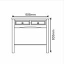 Ver imagem 3 de Aparador 2 Gavetas Imperial em Madeira Maciça Imbuia Fosco