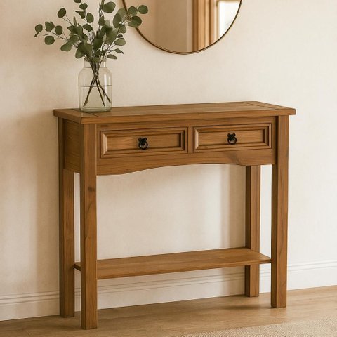 Aparador 2 Gavetas Imperial em Madeira Maciça Imbuia Fosco