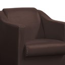 Ver imagem 3 de Poltrona Decorativa Bia Salão Corino Marrom Oz Store