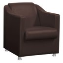 Ver imagem 2 de Poltrona Decorativa Bia Salão Corino Marrom Oz Store