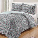 Ver imagem 1 de Kit Cobre Leito Colcha Daily Casal 3 Peças Dupla Face Estampado Floral - Floral 21 - 100% Polié