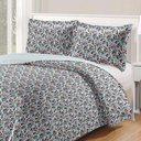 Ver imagem 2 de Kit Cobre Leito Colcha Daily Casal 3 Peças Dupla Face Estampado Floral - Floral 21 - 100% Polié