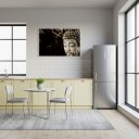 Ver imagem 1 de Quadro Decorativo Buda o Iluminado - 50x70cm:moldura Branca