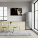 Ver imagem 2 de Quadro Decorativo Buda o Iluminado - 50x70cm:moldura Branca
