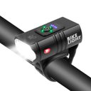 Ver imagem 4 de Lanterna Farol Digital Bike 3 Leds T6+ Mostrador Tempo Bater