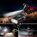 Ver imagem 2 de Lanterna Farol Digital Bike 3 Leds T6+ Mostrador Tempo Bater