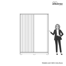 Guarda Roupa 2 Porta de Correr 3 Gaveta sem Espelho Frizzato Cinamomo Off White Móveis Albatroz - 4