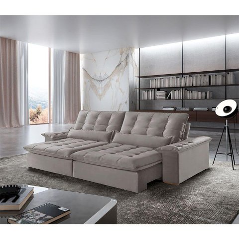 Sofá Victory Veludo 2 Módulos de 120cm B25cm Meu Sofá Online B026 Veludo Prata