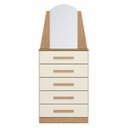 Ver imagem 5 de Cômoda para Quarto com Penteadeira Laris A02 Off/freijó - Mpozenato