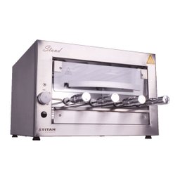 Churrasqueira Elétrica de Bancada 4 Espetos com Porta de Vidro Stand Voltagem:220v - 1