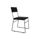 Ver imagem 2 de Cadeira de Jantar Estofada Málaga Veludo para Mesa Sala de Jantar Cozinha Conforto - Preto