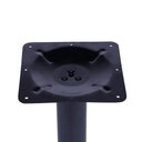 Ver imagem 6 de Mesa Bistrô Ferro Preto 111,50 Cm (alt) Disco Redondo Tampo Mdp Quadrado 70 Cm (larg) X 2,50 Cm (