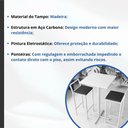 Ver imagem 3 de Conjunto Mesa Alta Bar Bistrô Quadrada Branca 2 Banquetas Confort Estofado White Don Castro