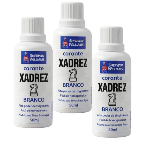 3 Corante Líquido Xadrez Sherwin Williams Branco
