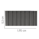 Ver imagem 2 de Painel Estofada Líbia 195CM King Suede Cinza Escuro - D A DECOR