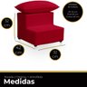 Escada Escadinha 2 Degraus para Maca Estetica com Almofada Clinica Escada de Maca Suede Vermelho Tkj - 5