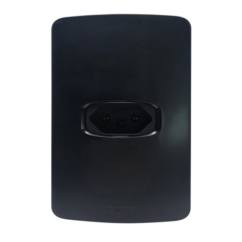 Tomada Padrão 10A com Placa 4x2 Horizontal Gracia Maxx Alumbra