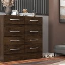 Ver imagem 1 de Cômoda Central 8 Gavetas Cor Cacau