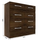 Ver imagem 3 de Cômoda Central 8 Gavetas Cor Cacau