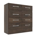 Ver imagem 2 de Cômoda Central 8 Gavetas Cor Cacau