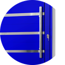 Ver imagem 3 de Porta Alumínio Lambril c/Friso c/Puxador D.Azul 80 Brimak