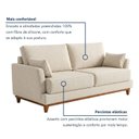 Ver imagem 6 de Sofá Lugares 200cm Living com 2 Almofadas Dinamarca