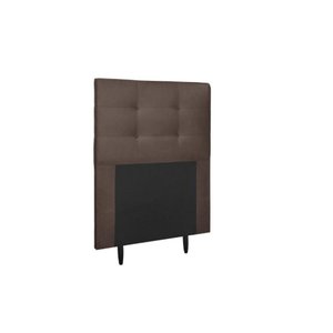 Cabeceira Cama Box Solteiro 90cm - Marrom Suede